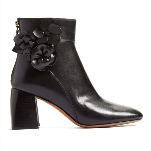 tory burch blossom leather boot